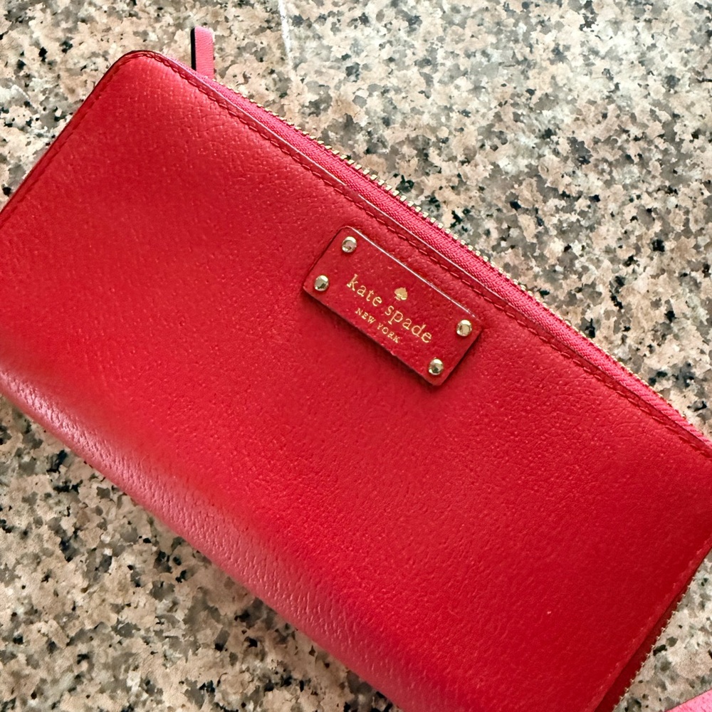 Kate Spade Red Wellesley Neda Clutch